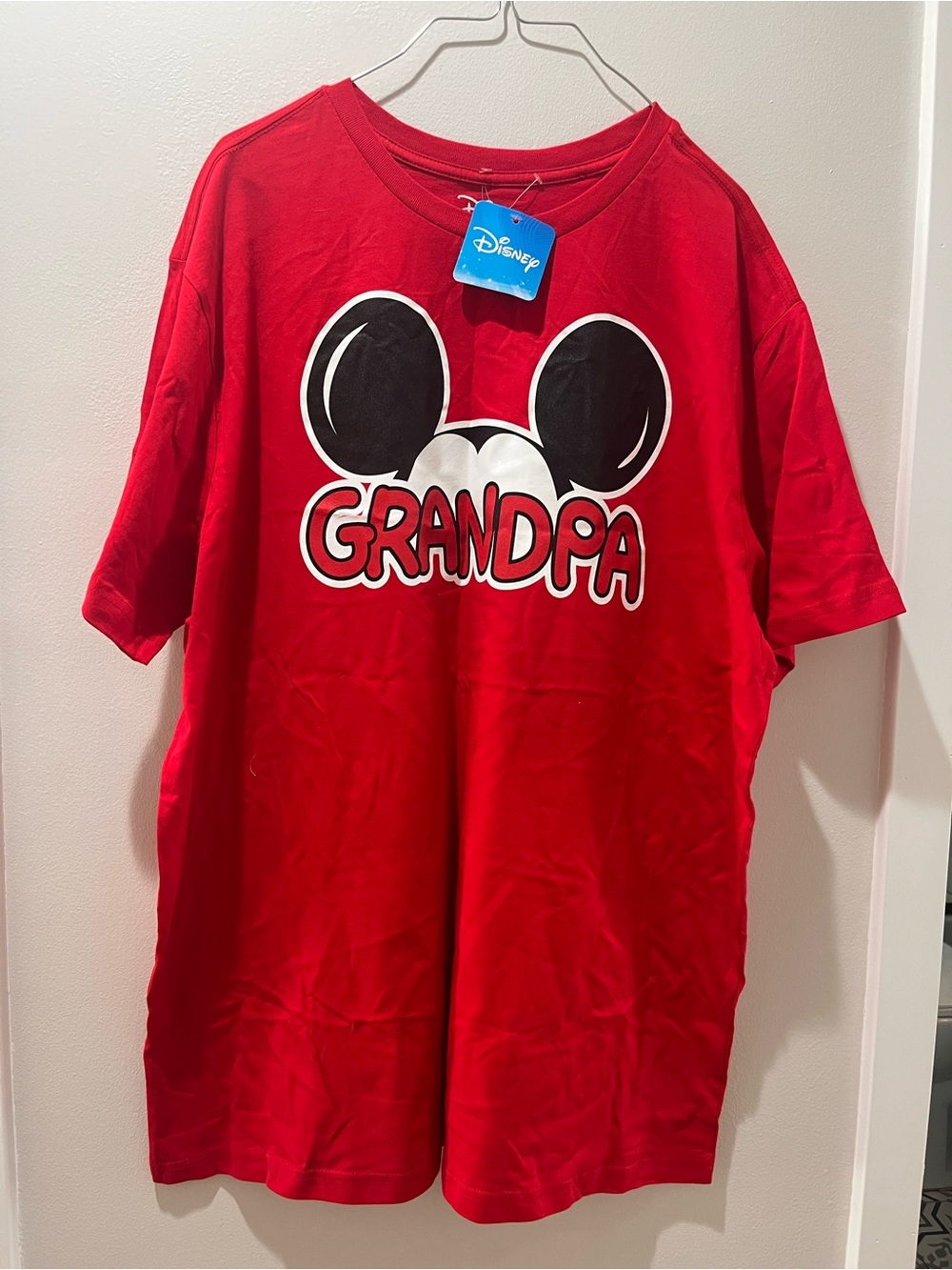 Disney Red 'Grandpa' Mickey Ear Graphic Tee